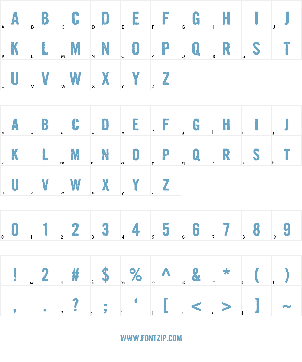 Growly Grin Font Character